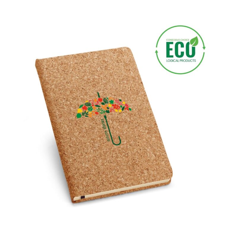 Notebook with logo A5 NOTECORK