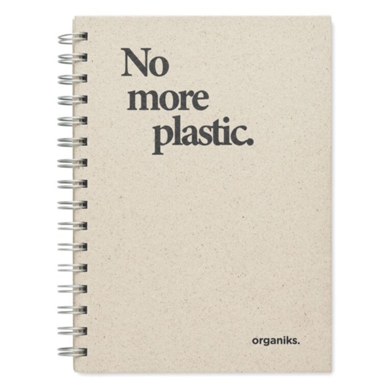 Notebook with logo GRASS