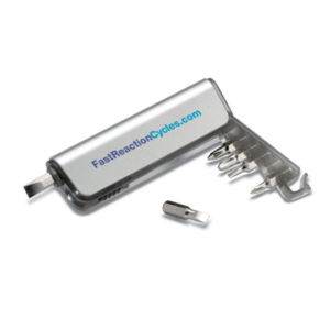 Gadget with logo Multitool ALUTOOL Multi-tool holder and LED torch with logo in ABS casing with metallic finish. Includes 6 different interchangeable screwdriver heads. 3 cell batteries included. Available color: Grey Dimensions: 10X3,2X1,6 CM Width: 3.2 cm Length: 10 cm Height: 1.6 cm Volume: 0.128 cdm3 Gross Weight: 0.069 kg Net Weight: 0.059 kg Magnus Business Gifts is your partner for merchandising, gadgets or unique business gifts since 1967. Certified with Ecovadis gold!