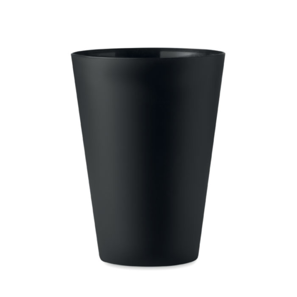 Cup with logo 300ml FESTA LARGE Reusable PP cup with logo with frosted finish. Capacity: 300 ml. Using reusable drinkware is a sustainable choice to help preventunnecessary waste. With throw away plastics becoming less popular, these reusable cups are the perfect solution to any event, party and festival. Available color: Transparent White, White, Black Dimensions: Ø7.5X10.5CM Height: 10.5 cm Diameter: 7.5 cm Volume: 0.061 cdm3 Gross Weight: 0.017 kg Net Weight: 0.015 kg Magnus Business Gifts is your partner for merchandising, gadgets or unique business gifts since 1967. Certified with Ecovadis gold!