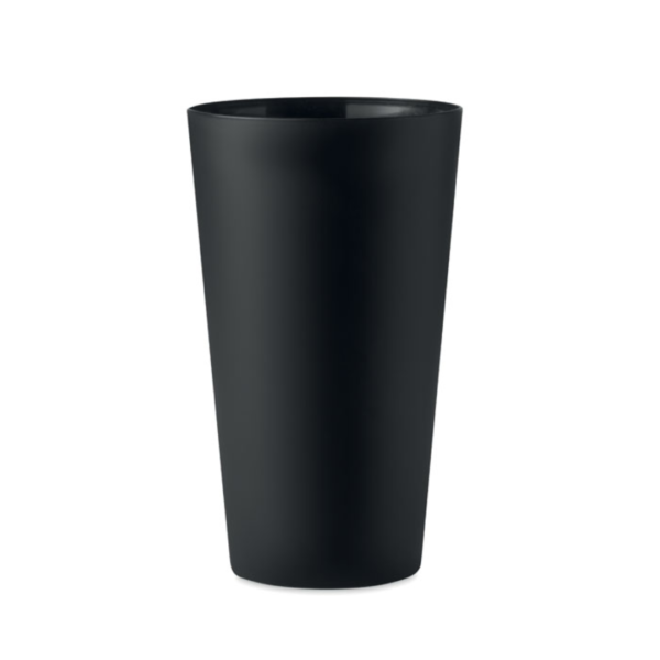 Cup with logo FESTA Reusable PP event cup for festivals with frosted finish. Capacity 550 ml. Using reusable drinkware is a sustainable choice to help prevent unnecessary waste. With throwaway plastics becoming less popular, these reusable cups are the perfect solution to any event, party and festival. Available color: Transparent White, Black, White Dimensions: Ø8X14 CM Height: 14 cm Diameter: 8 cm Volume: 0.122 cdm3 Gross Weight: 0.029 kg Net Weight: 0.026 kg Magnus Business Gifts is your partner for merchandising, gadgets or unique business gifts since 1967. Certified with Ecovadis gold!