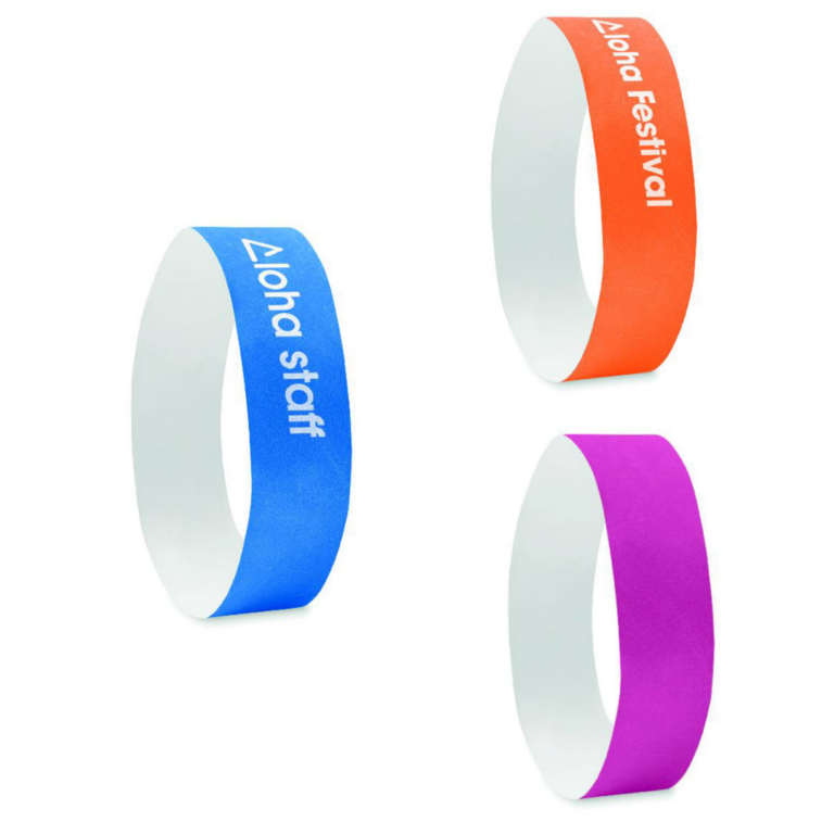 Gadget with logo Wristbands TYVEK