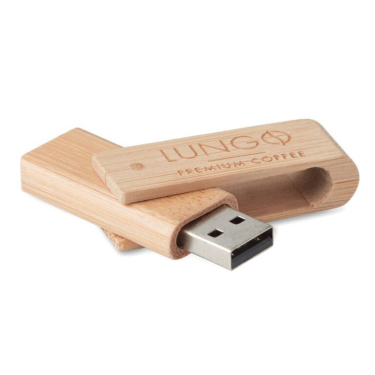 USB gadget with logo USB stick Bamboo