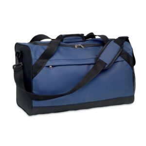Sports bag with logo TERRA Sports bag with logo with large zippered front pocket and inside zippered pocket. Adjustable and detachable shoulder strap. Available colors: Blue, Black Dimensions: 50X23X28CM Width: 23 cm Length: 50 cm Height: 28 cm Volume: 2.161 cdm3 Gross Weight: 0.375 kg Net Weight: 0.343 kg Depending on the surface we can use embroidery, engraving, 360° imprint or screen print.