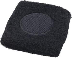 Sports wristband with logo Sports wristband with logo soft and absorbing. Comes in cotton in available colors: Black, purple, white