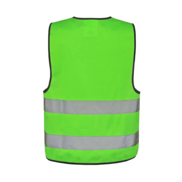 Safety vest with Logo Kids - Certified according to EN 17353:2020 Type AB3 - Two 5 cm wide reflective stripes all around the body - Adjustable size with two hook and loop fasteners Sizes: XXS = 3 - 4 years / XS = 3 - 6 years / S = 7 - 12 years Available color: Neon Green, Orange, Yellow, Neon Pink Magnus Business Gifts is your partner for merchandising, gadgets or unique business gifts since 1967. Certified with Ecovadis gold!