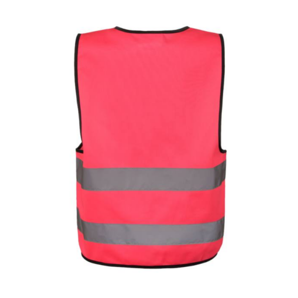 Safety vest with Logo Kids - Certified according to EN 17353:2020 Type AB3 - Two 5 cm wide reflective stripes all around the body - Adjustable size with two hook and loop fasteners Sizes: XXS = 3 - 4 years / XS = 3 - 6 years / S = 7 - 12 years Available color: Neon Green, Orange, Yellow, Neon Pink Magnus Business Gifts is your partner for merchandising, gadgets or unique business gifts since 1967. Certified with Ecovadis gold!