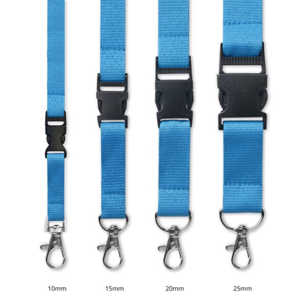 RPET lanyard with metal carabiner Made from recycled polyester (rPET) with a metal carabiner or choose from one of the other clip options. The ca. 90cm rPET ribbon is printed with your pantone colour matched logo designs on one or two sides. Magnus Business Gifts is your partner for merchandising, gadgets or unique business gifts since 1967. Certified with Ecovadis gold!