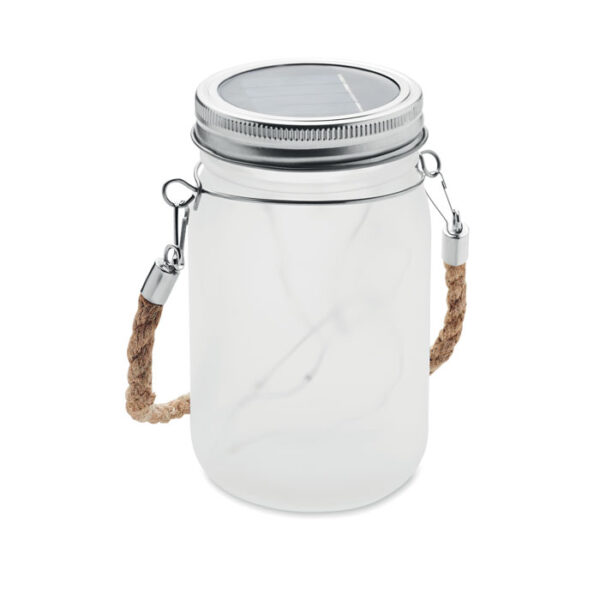 Solar mason jar outdoor lamp