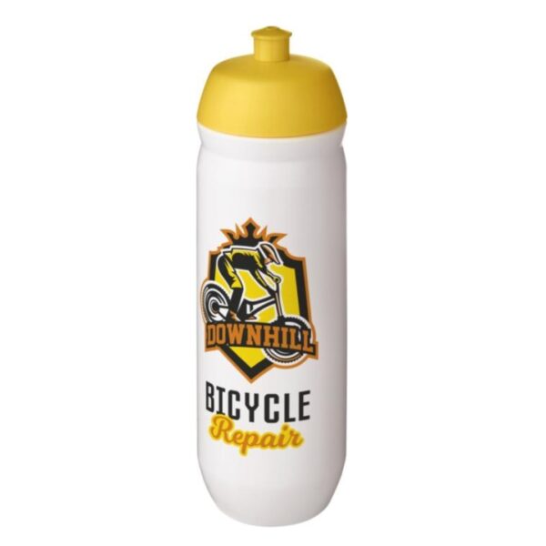 HydroFlex™ 750ml squeeze bottle Single-walled drinking bottle with removable sports cap. Made from flexible MDPE plastic, this squeeze bottle is perfect for sporting environments. Contents 750 ml. Please contact us for more color combinations. BPA-free. Complies with EN12875-1 and is dishwasher safe. MDPE Plastic, PP Plastic. Price from 2.22  > MOQ 500pcs. Magnus Business Gifts is your partner for merchandising, gadgets or unique business gifts since 1967. Certified with Ecovadis gold!