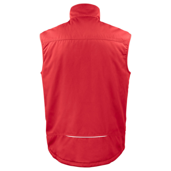 Projob Bodywarmer with logo Padded vest with zipper up to collar at front, with internal windflap and chin guard to prevent wind draft and chafing. Fleece lining in collar for increased comfort. Breast pockets on both sides, on the left side internal bracket for ID-card holder. Side pockets with zippers. Spacious inner pockets, also one phone pocket with Velcro closure. Extended back. Reflective piping at back and on front pockets. Lining can be opened to facilitate printing and embroidery. Available color: Skyblue, Blue, Red, Forest green, Khaki, Grey, Black Material: 65% polyester, 35% cotton 245 g/m2 Lining: 100% polyester Magnus Business Gifts is your partner for merchandising, gadgets or unique business gifts since 1967. Certified with Ecovadis gold!