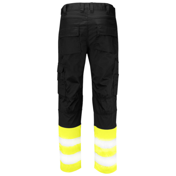 Projob Trousers with logo Trousers with great flexibility. Stretch insert in the crotch. Back pockets with flap and velcro closure Reinforced ruler pocket and spacious pockets for tools and knife button. D-ring for badge holder. Available color: Orange/ Black, Yellow/ Black, Yellow/ Navy Material 1: 65% polyester, 35% cotton - 245 g/m2 Material 2: 80% polyester, 20% cotton Material 3: 90% polyamide, 10% elastane Magnus Business Gifts is your partner for merchandising, gadgets or unique business gifts since 1967. Certified with Ecovadis gold!