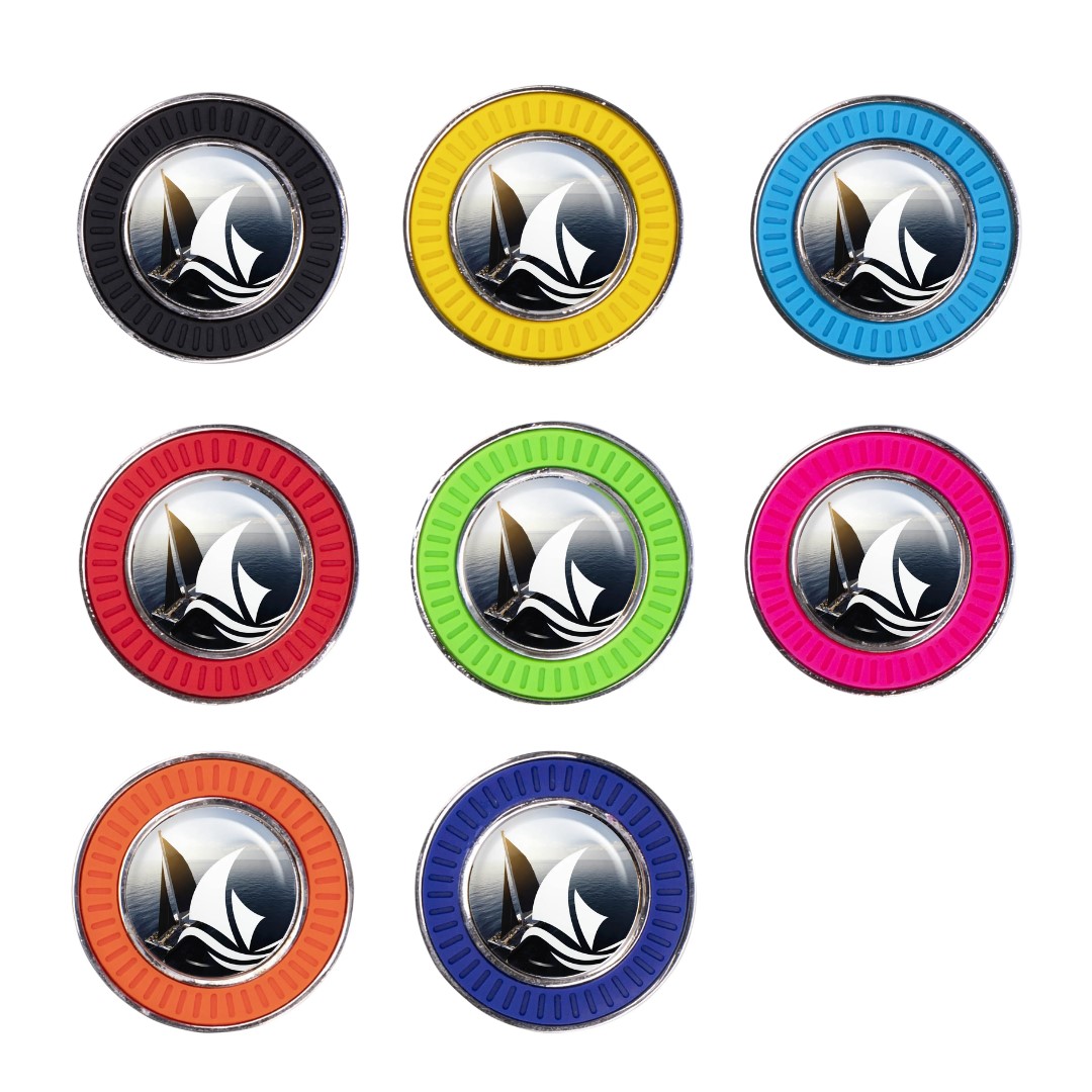Golf Ball Markers with logo A golf ball marker is an essential accessory for every golfer, and our ball markers are the epitome of style and functionality. With different diameters and crafted from different materials, our ball markers combines practicality with sophistication on the green. Customization is key, and our markers offer the perfect canvas to showcase your logo or design. With the option for full-color printing, you can create a unique and eye-catching marker that reflects your personal style or promotes your brand on the course. Choose from our selection of eight vibrant colors to complement your logo. REQUEST A FREE QUOTE The easiest way to kick off your design process is to request a quote. In your request, you can share your idea, your deadline, and send us images of your character. MOQ required. Magnus Business Gifts is your partner for merchandising, gadgets or unique business gifts since 1967. Certified with Ecovadis gold!