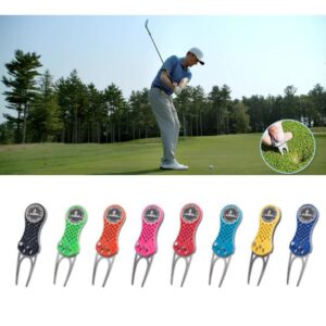 Golf Pitchfork with logo Introducing our premium golf pitchforks, meticulously crafted to enhance your game while showcasing your brand with style and sophistication. Whether you're repairing divots on the green or simply adding a touch of flair to your golfing accessories, our custom logo golf pitchforks are the perfect accessory for any golfer. Our golf pitchforks are designed with both functionality and aesthetics in mind. Made from high-quality materials, they offer durability and reliability on the course, ensuring they withstand the rigors of regular use. But what truly sets our golf pitchforks apart is the option for customization. With your logo prominently displayed on the handle, you can showcase your brand with every repair. REQUEST A FREE QUOTE The easiest way to kick off your design process is to request a quote. In your request, you can share your idea, your deadline, and send us images of your character. MOQ required. Magnus Business Gifts is your partner for merchandising, gadgets or unique business gifts since 1967. Certified with Ecovadis gold!