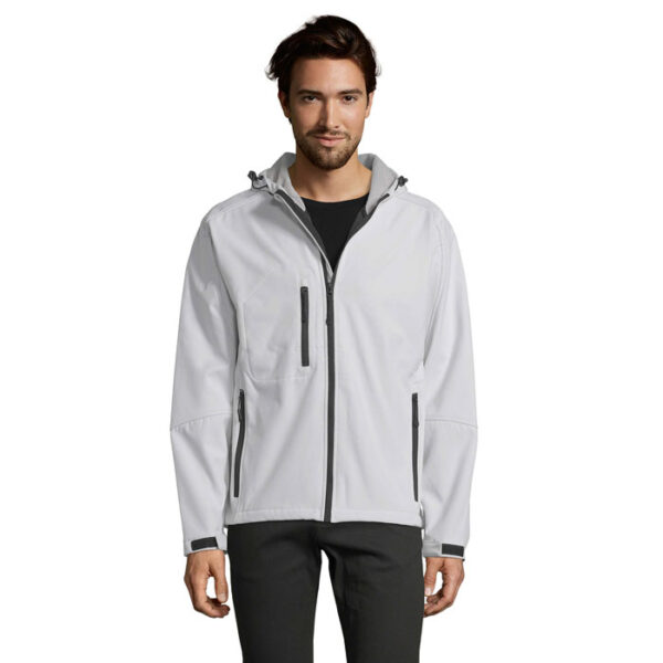 REPLAY MEN HOODED SOFTSHELL