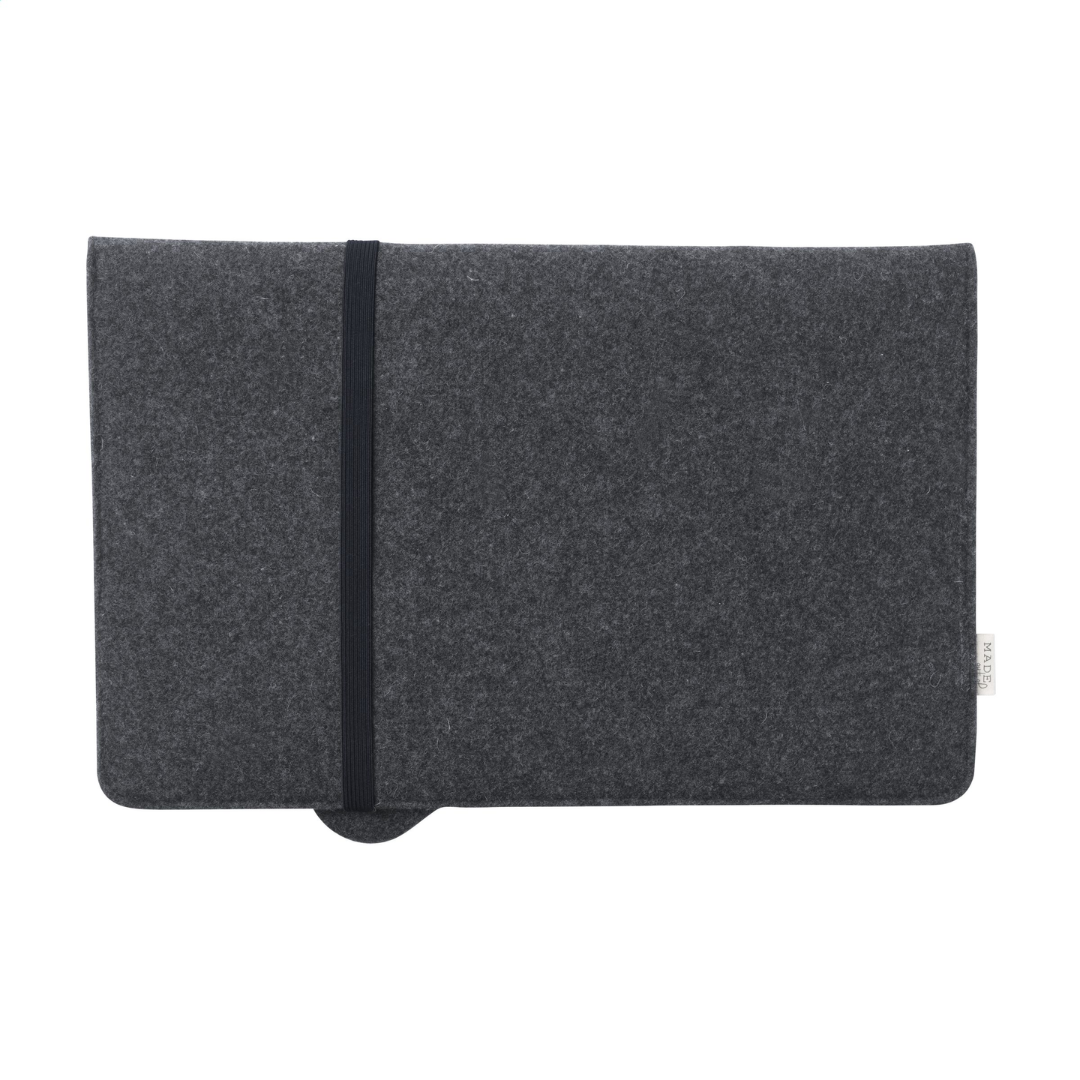 Recycled Felt & Apple Leather Laptop Sleeve 15/16" – Image 3